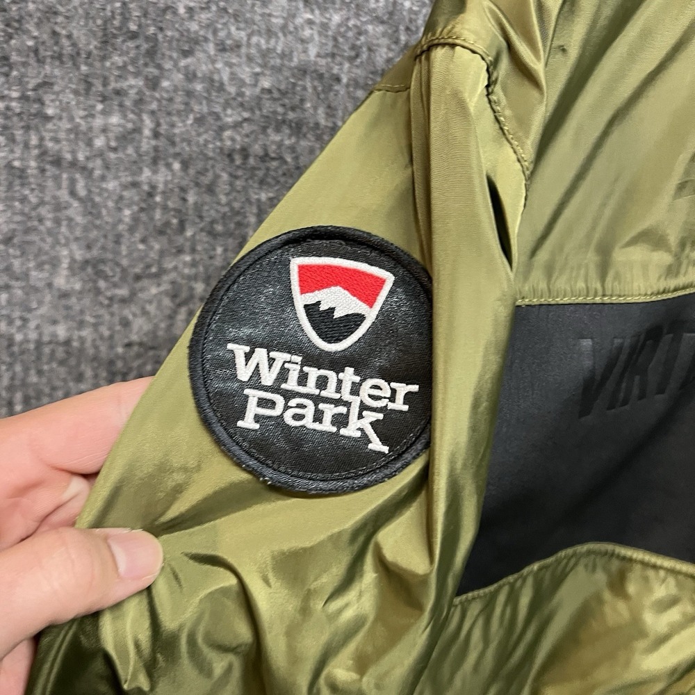 Virtika Bomber Jacket Mens Large Army Green Winter Park Terrain Park Crew - Picture 6 of 9